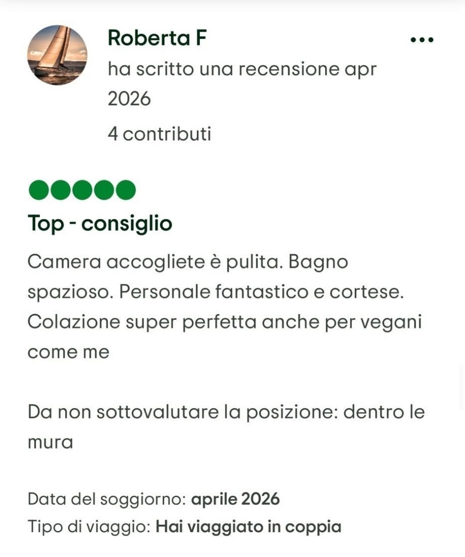 Recensione a cinque stelle di un'ospite